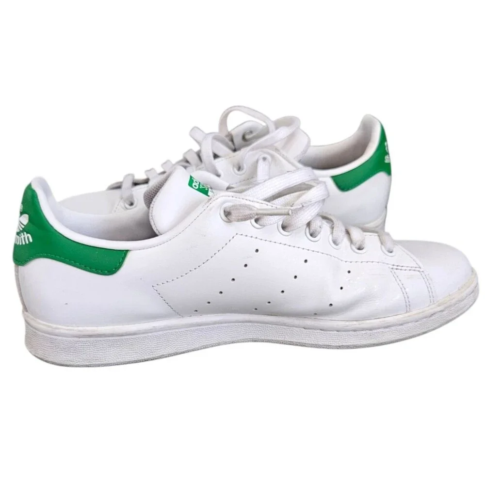 Adidas Originals Stan Smith Sneaker Men's 9 White Green Low Top Athletic Shoes